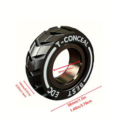 Metal Fidget Spinner Ring with Rotating Balls