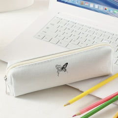 Large Capacity Pencil Case Zippered Pen School Supplies Storage Bag