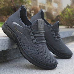 Men's Slip on Sneakers with Shoelaces Lightweight Athletic Shoes