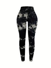 Tie Dye Yoga Pants High Waist Stretch Leggings Women's Activewear