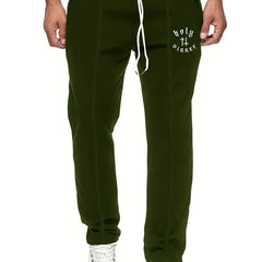 Men's Letter Print Joggers Casual Loose Fit Pants