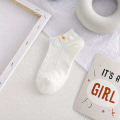 6 Pairs Cartoon Pattern Ankle Socks Women's Stockings