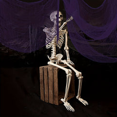 5pcs Purple Halloween Scary Cloth Decor 190 X 76