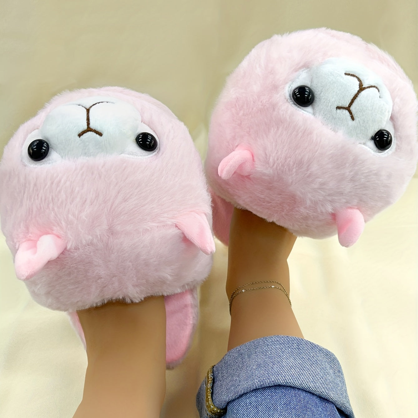 Women's Tie Dye Animal Slippers Cozy Non-slip Indoor Shoes