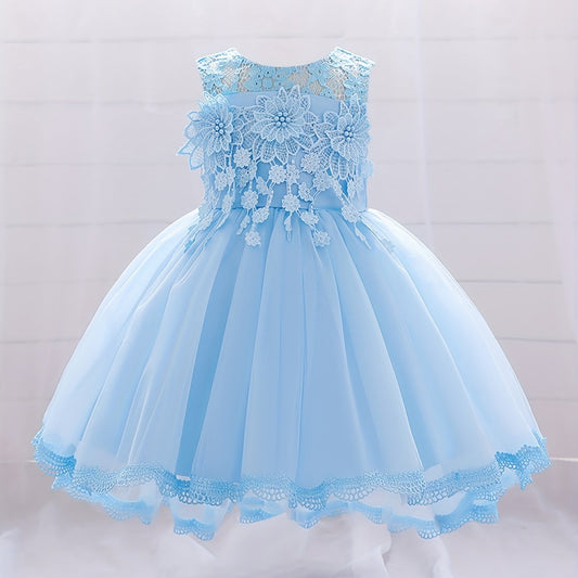 Floral Decors Girls Birthday Party Princess Dress