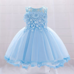 Floral Decors Girls Birthday Party Princess Dress