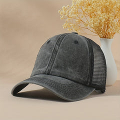 Mesh Trucker Hat Breathable Baseball Cap Vintage Dad Hats