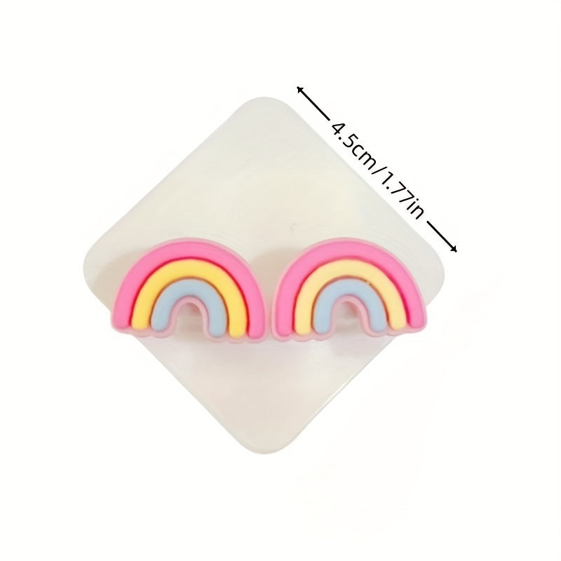 3pcs Cartoon Punch Double Hook Strong Wall Hook Bathroom Sticky Hook