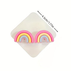 3pcs Cartoon Punch Double Hook Strong Wall Hook Bathroom Sticky Hook