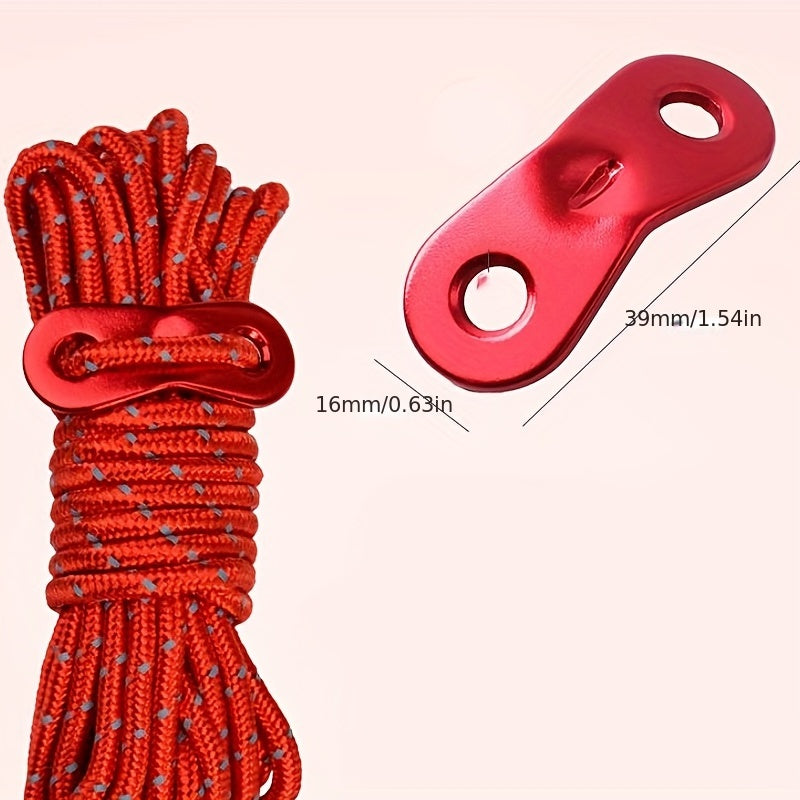 Reflective 4mm Camping Tent Rope with Wind Rope Buckle 4m
