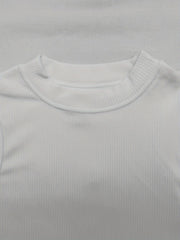 2pcs Ribbed Tank Tops Crew Neck Sleeveless Women's Lingerie