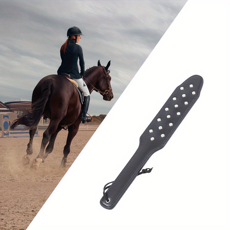 Durable Riding Crop PU Leather Paddle Racing Horses Training