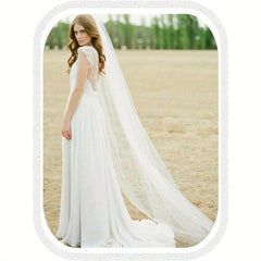 French Bridal Veil Cathedral Length Wedding Veil 299 Blonde