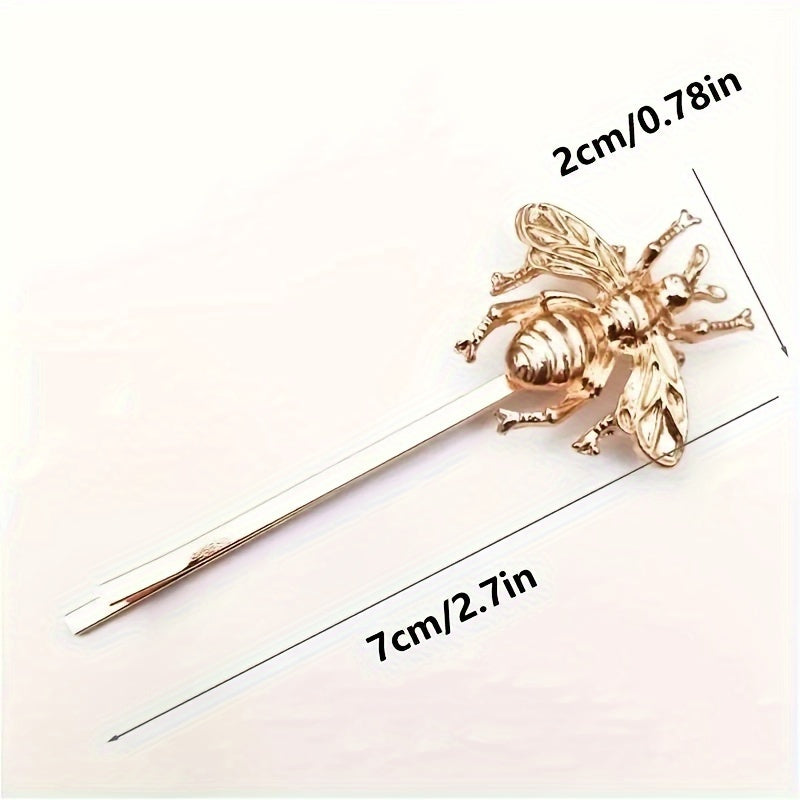 2pcs Little Bee Hairpin Hair Clip Vintage Hair Accessories