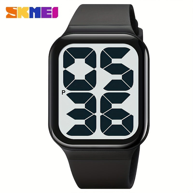 Square Large Dial Kids Sports Waterproof Watch