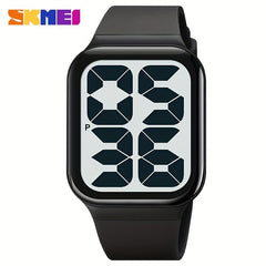 Square Large Dial Kids Sports Waterproof Watch