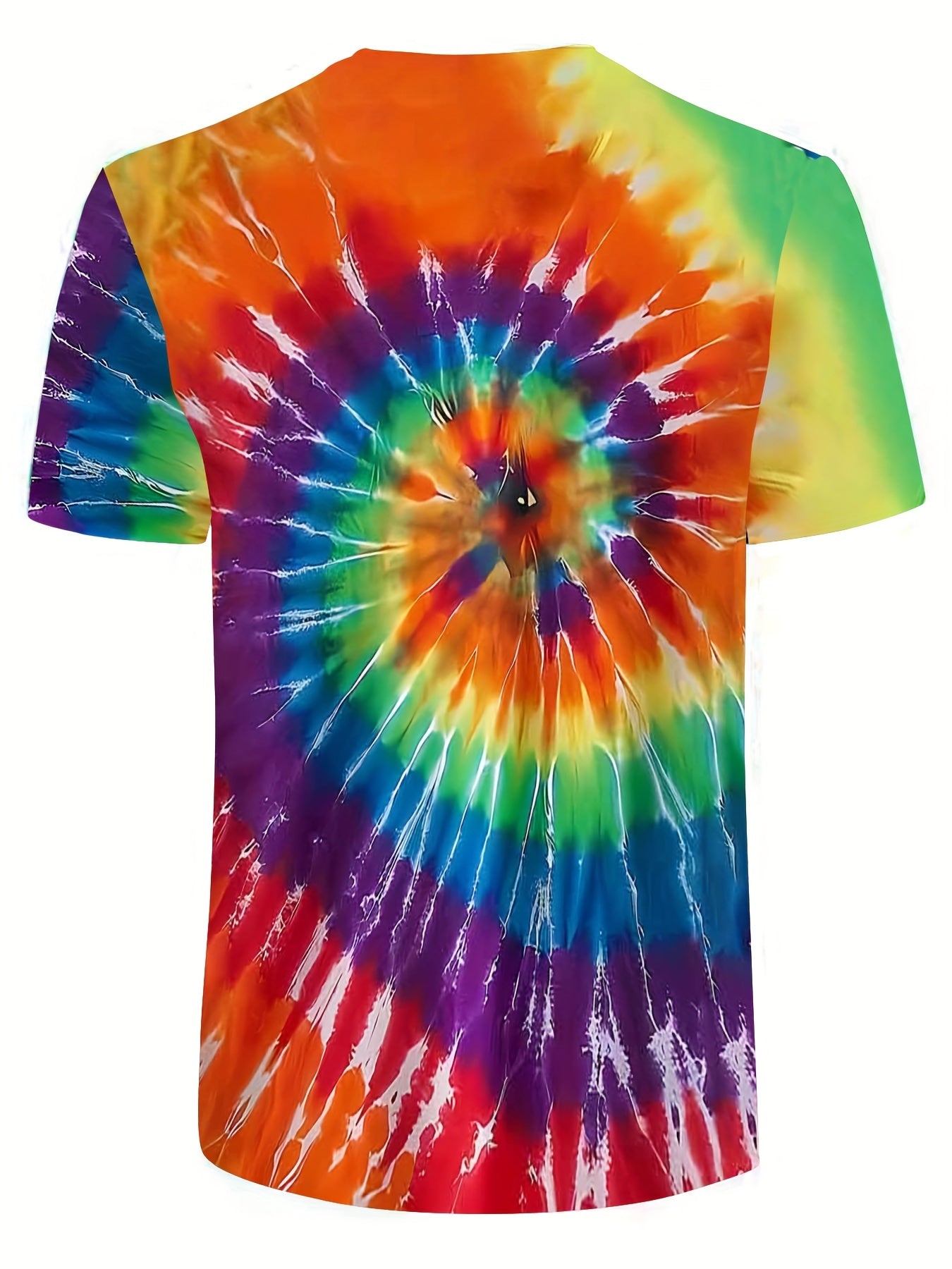 Breathable Tie Dye T Shirt Men Women 3D Digital Print Active Stretchy