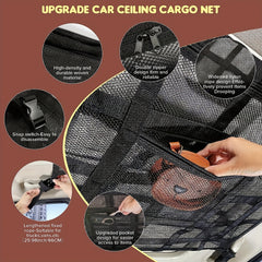 Car Ceiling Cargo Net Pocket Double Layer