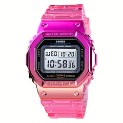 Kids Waterproof Chronograph Watch Colorful Contrast