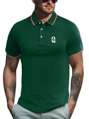 Men's Queen Print Golf Short Sleeve Shirt - Sports Top for Athletic Gym