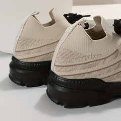 Women's Breathable Running Shoes Thick Sole Sneakers
