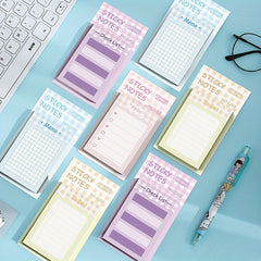 Cartoon Student Memo Notebook with Sticker