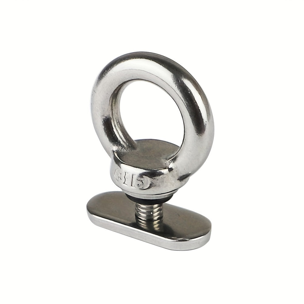 4 Pack Stainless Steel Track Mount Tie Down Eyelets Boat Bungee Cord Holders