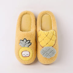 Men's Cartoon Fleece Slippers Cozy Warm Non Slip Comfy Indoor Winter
