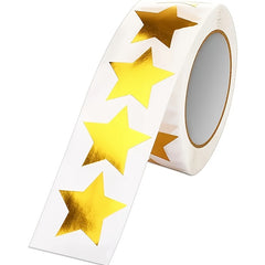 500pcs Golden Star Stickers 2.54 Cm for Rewards, DIY Crafts, Teachers