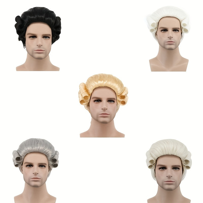 Men's Masquerade Halloween Baroque Wig