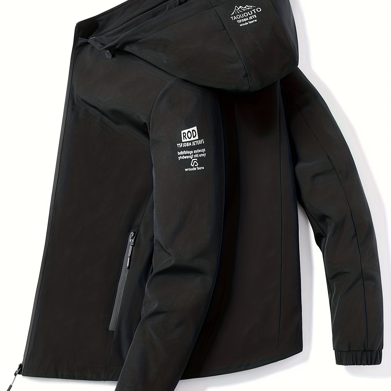 Boys Windbreaker Hooded Jacket Long Sleeve Zip Up Waterproof Jacket