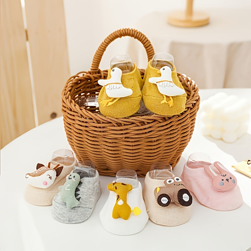 Cartoon Animal Non Slip Socks For Kids Baby Girls