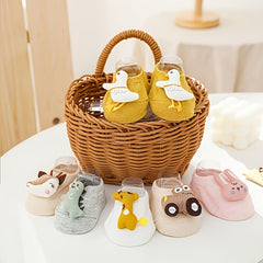 Cartoon Animal Non Slip Socks For Kids Baby Girls