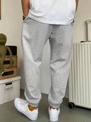 Mountain Pattern Joggers Men's Casual Loose Fit Waist Drawstring Pants