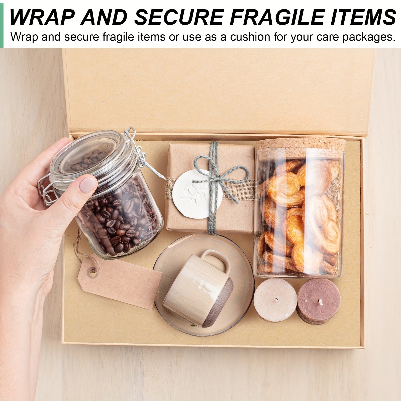 Brown Kraft Paper Roll 38" x 1016" - Packing, Gift Wrapping, Wall Art