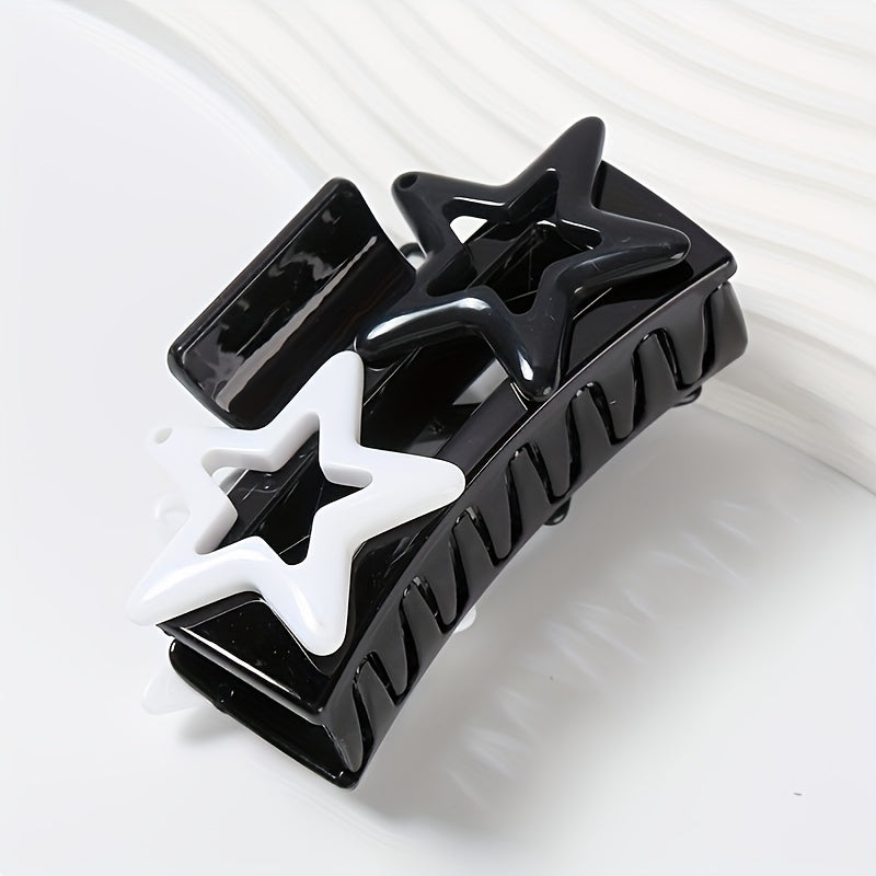3pcs Star Pattern Hair Clips Claw Clips for Girls