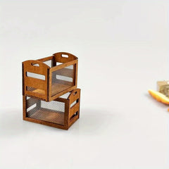 Mini Storage Basket Dollhouse Accessory Mixed Colors