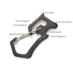 Portable Multifunctional Carabiner: Ideal for Outdoor Activities