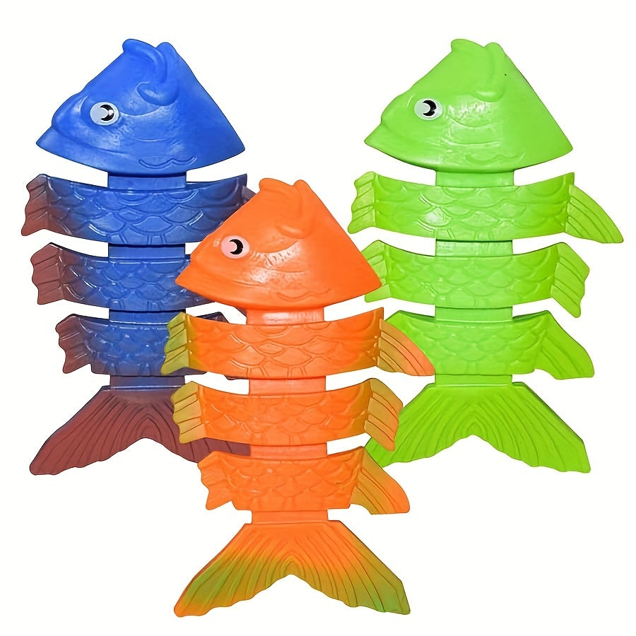 Fun Diving Toy Set - Fish Bone, Dolphin, Seahorse, Octopus