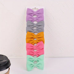 10pcs Bow Hair Clip Ponytail Clip for Baby Girls