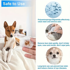 120pcs Pet Eye Wipes Tear Stain Removal for Dogs & Cats