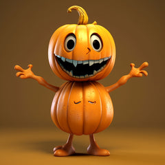 5pcs Halloween Pumpkin Pendant Ghost Pumpkin Hanging Ornament