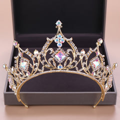Golden Bridal Headband Tiara Wedding Party Decor