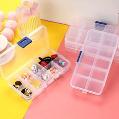 Jewelry Storage Box 10 Grids Plastic Storage Box