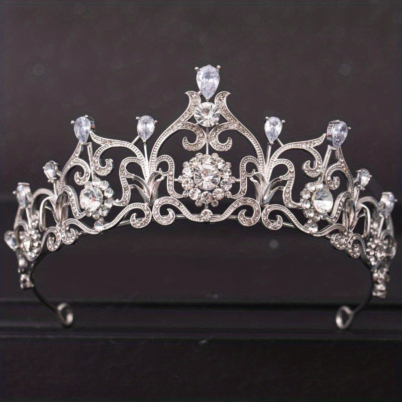 Wedding Crown For Bride Tiaras Rhinestone Hair Jewelry Crystal Hair Accessories