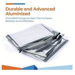 10pcs Emergency Thermal Blankets 132x208 Outdoor Survival Equipment