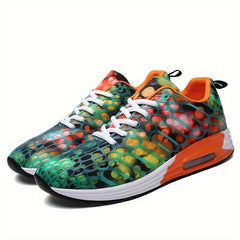 Women's Block Printing Non-slip Running Shoes with Air Cushion