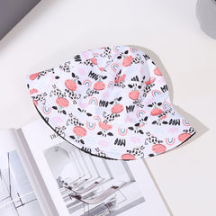 Cow Print Bucket Hat Sunscreen Fisherman Cap