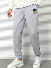 Men's Skull Print Jogger Pants Casual Loose Sweatpants