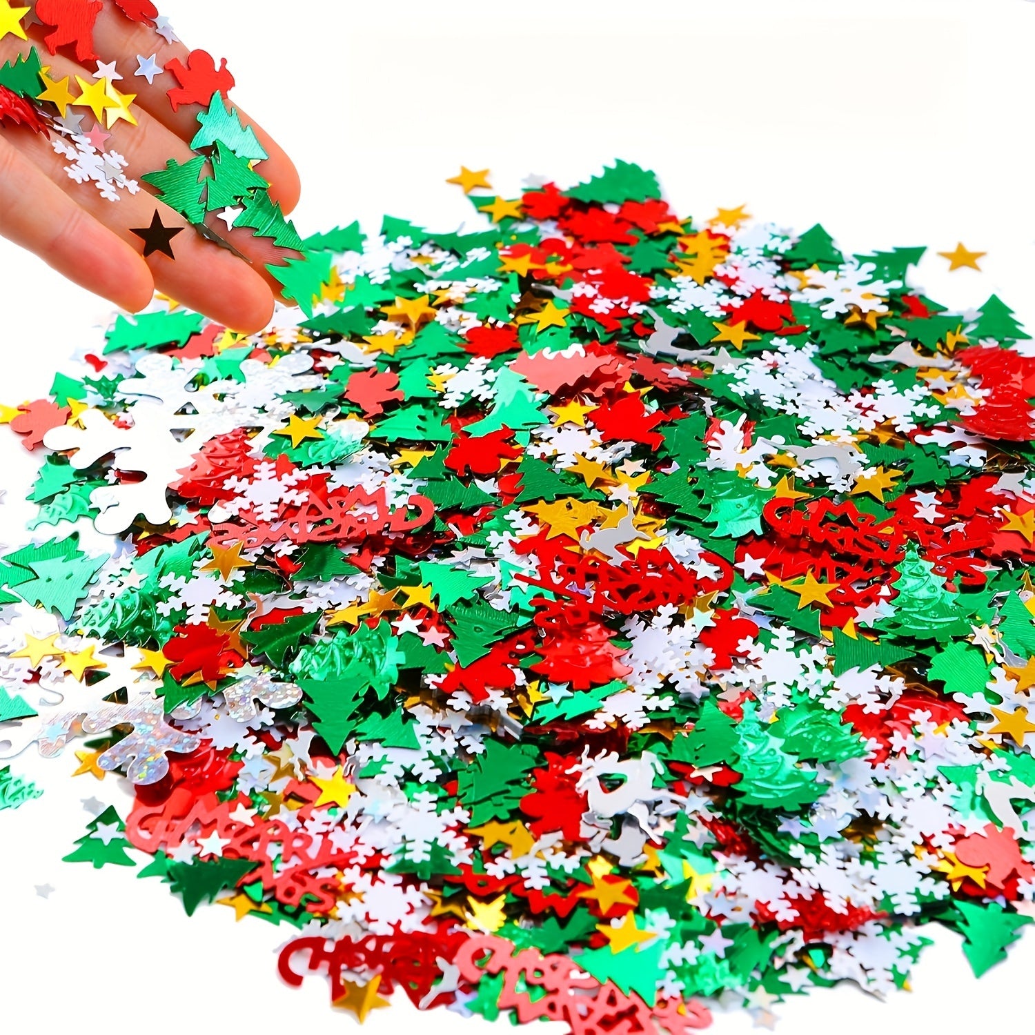 Christmas Table Confetti Set - Santa, Snowflakes, Elk, Letters, Tree